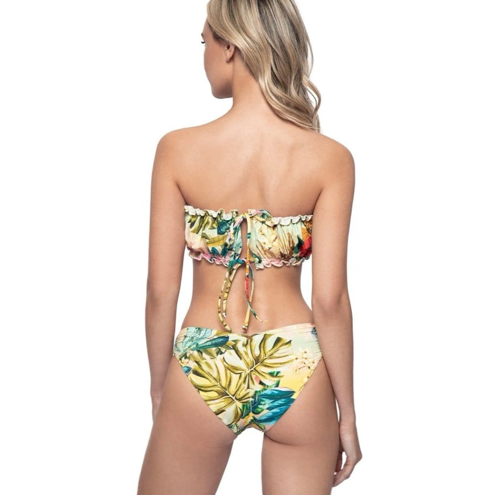 NWT‎ Oasis PQ Ruched Bandeau Top - Picture 3 of 10